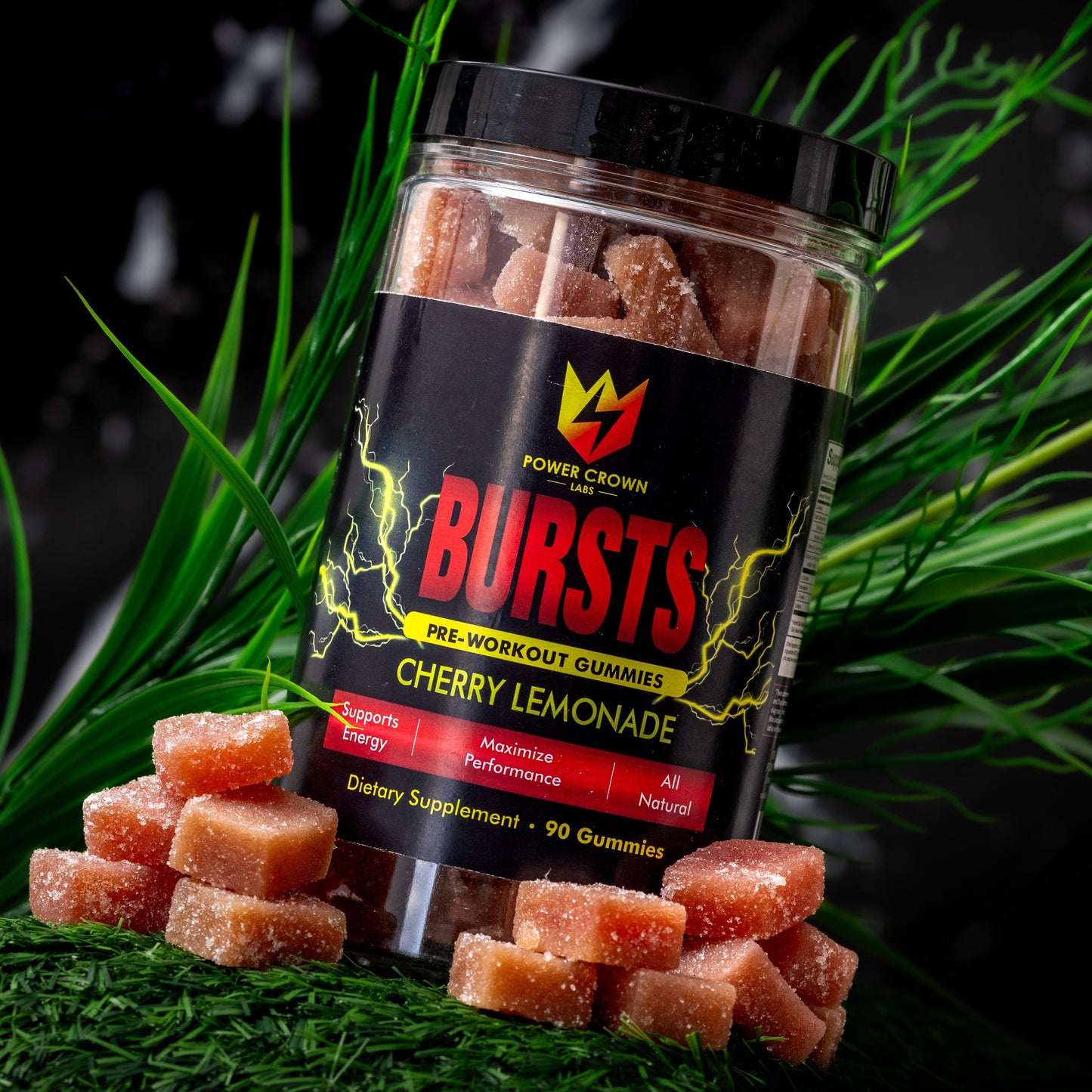 power crown labs bursts pre-workout gummies picture